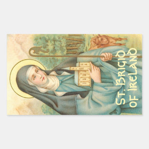 Adesivo Retangular St. Brígida da Irlanda (M 014)