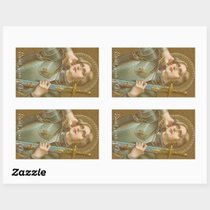 Adesivo Retangular St. Joana do arco (JM 28)