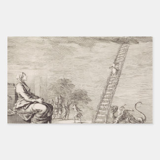 Adesivo Retangular St. Perpetua’s Vision: The Ladder of Martyrdom Art