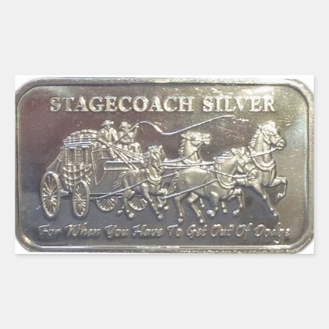 Adesivo Retangular Stagecoach Silver (Frente)