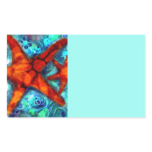 Starfish Seashells Beach Teal Pink