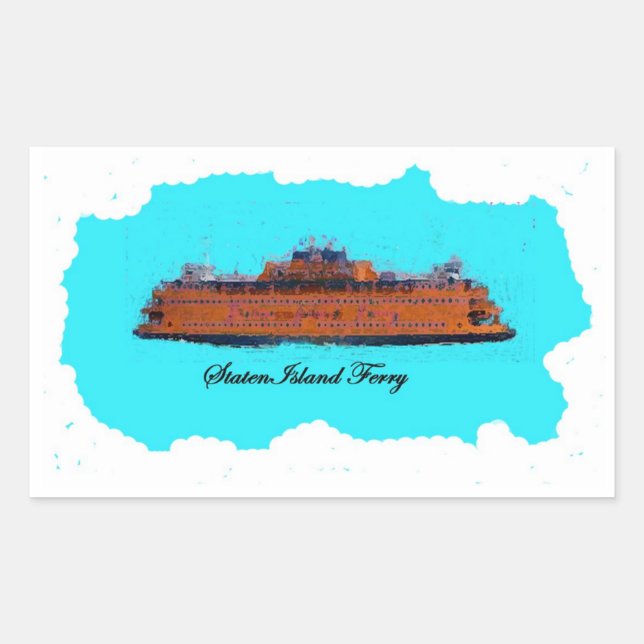 Adesivo Retangular Staten Island Ferry Sticker (Frente)