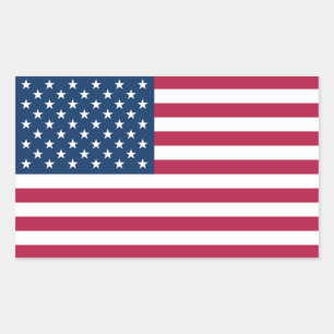 Adesivo Retangular Sticker Americano