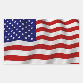 Adesivo Retangular Sticker Americano