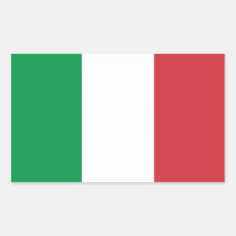 Adesivo Retangular Sticker "Italiaanse vlag".