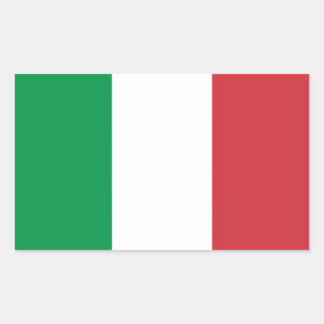 Adesivo Retangular Sticker "Italiaanse vlag".