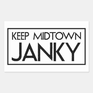 Adesivo Retangular Sticker "Keep Midtown Janky" de Sacramento