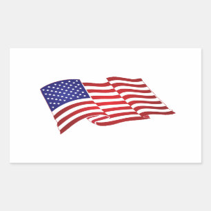 Adesivo Retangular Stickers Americanos