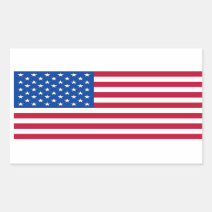 Adesivo Retangular Stickers Americanos
