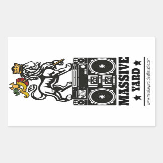 Adesivo Retangular stickers Maciço Yard White Leão Full 2018
