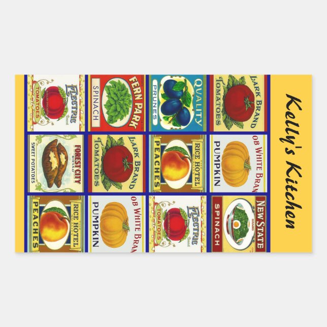 Adesivo Retangular Stickers Personalizado Vintage Can-Labchen (Frente)