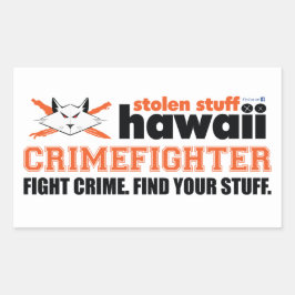 Adesivo Retangular Stolen Studh Hawaii Crimefighter Sticker