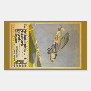 Adesivo Retangular Stout Airlines 