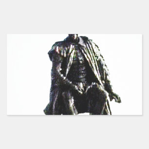 Adesivo Retangular Stratford-on-Avon Shakespeare Statue jGibney