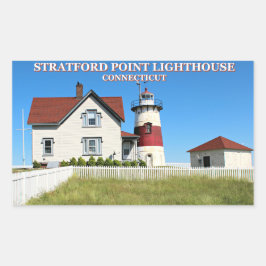 Adesivo Retangular Stratford Point Lighthouse, Connecticut