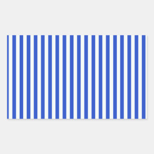 Adesivo Retangular Stripes de combinação azul real de Shirley Taylo