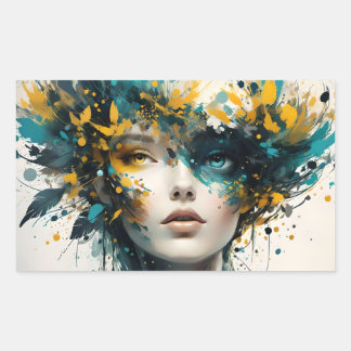 Adesivo Retangular Sua Criatividade com Arte Digital Impressionante