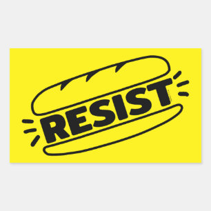 Adesivo Retangular Sub-Sandwich Resistir ao fascismo