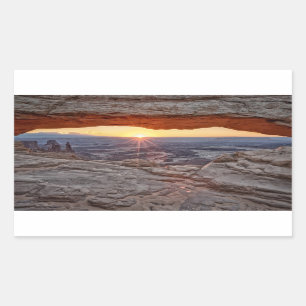 Adesivo Retangular Sunrise no Arco Mesa, Parque Nacional Canyonlands