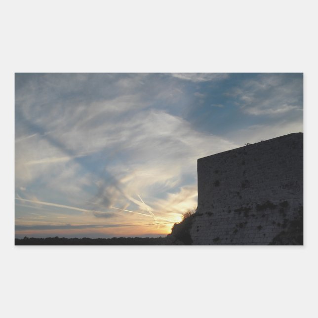 Adesivo Retangular Sunset croata (Frente)