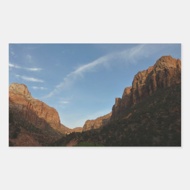 Adesivo Retangular Sunset na junção de Canyon no Parque Nacional de Z (Frente)