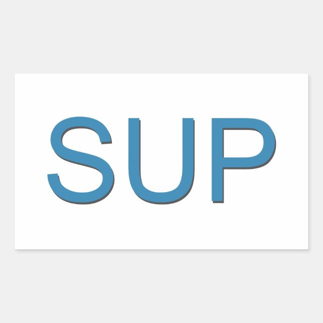 Adesivo Retangular SUP (Levante-se no Paddleboard) (Frente)