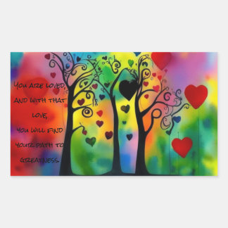 Adesivo Retangular Suporte a utismo - Caminho para a grandeza