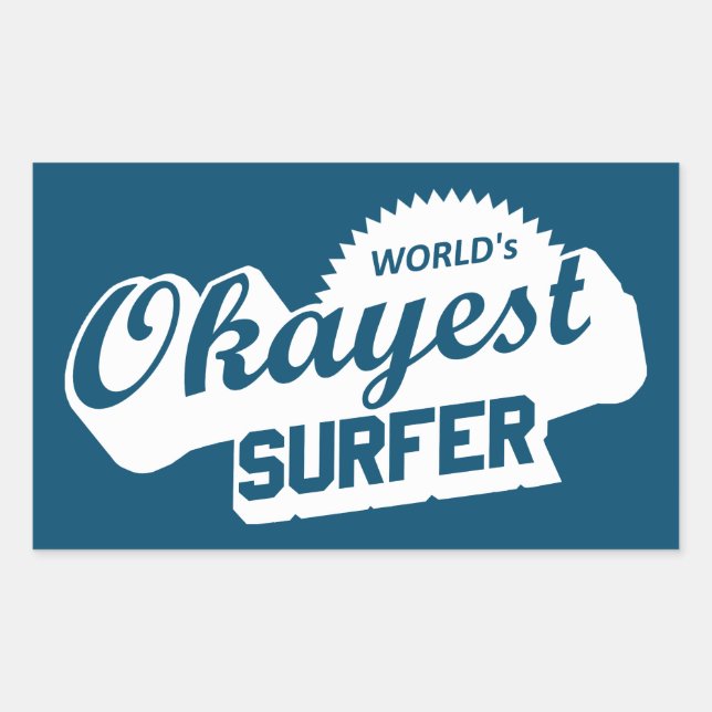 Adesivo Retangular Surfer Mundial Okayest (Frente)
