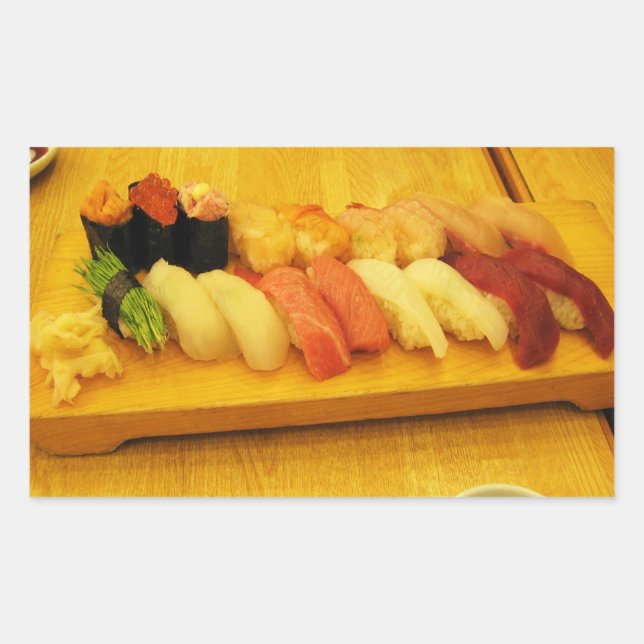 Adesivo Retangular Sushi 寿 司 (Frente)