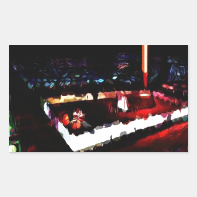 Adesivo Retangular Tabernáculo do deus na região selvagem (Frente)