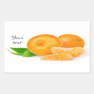 Adesivo Retangular Tangerinas