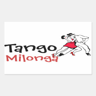 Adesivo Retangular Tango Milonga