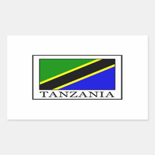 Adesivo Retangular Tanzânia