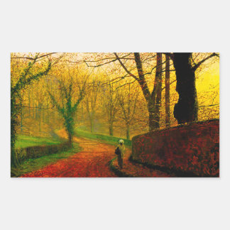 Adesivo Retangular Tarde de novembro Stapleton Park Grimshaw