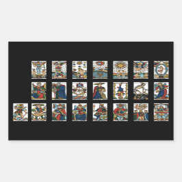 Adesivo Retangular Tarot Major Arcana Clássico