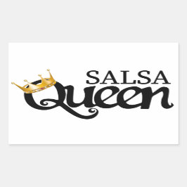 Adesivo Retangular Taza De Café Bolso De Tela Camiseta Salsa Queen, B