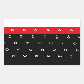 Adesivo Retangular Teclas do Micro Teclado BBC