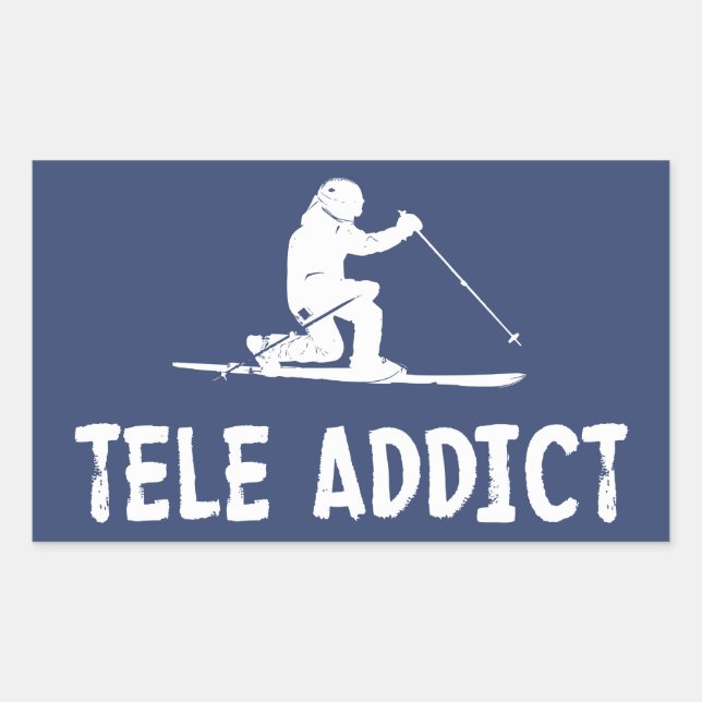 Adesivo Retangular Tele Addict (Frente)