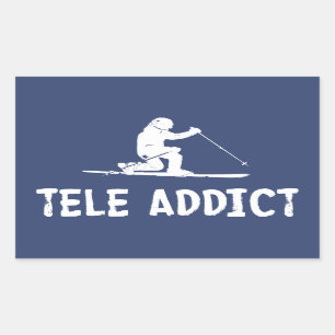 Adesivo Retangular Tele Addict