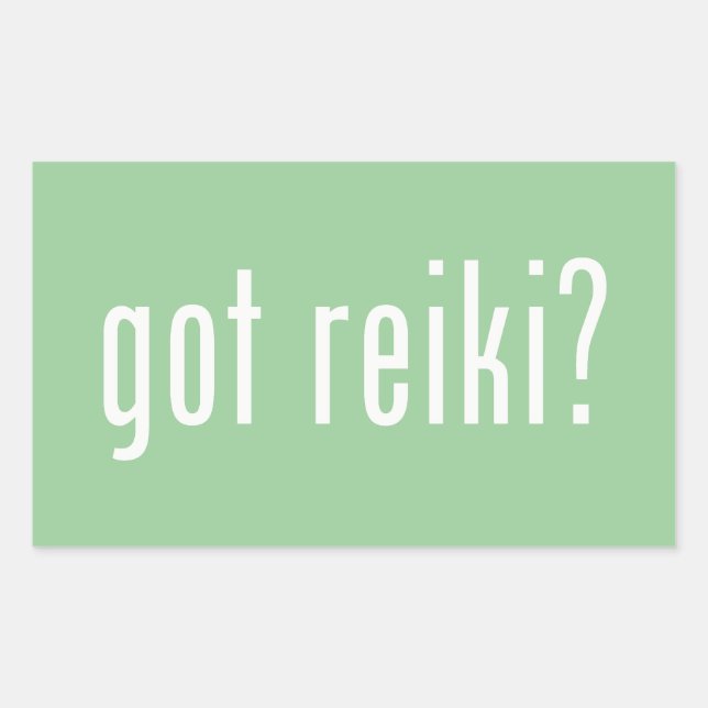Adesivo Retangular Tem o Reiki? (Frente)