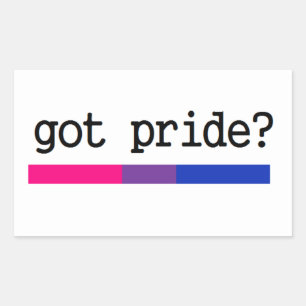 Adesivo Retangular Tem Orgulho? Bi Pride Sticker Bissexual