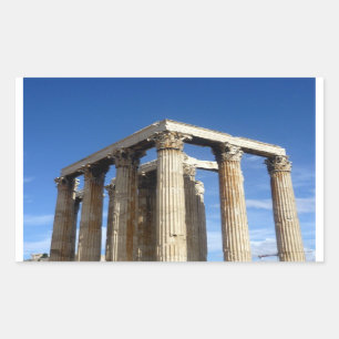 Adesivo Retangular templo zeus