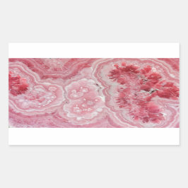 Adesivo Retangular Tendy Modern Pink Agate