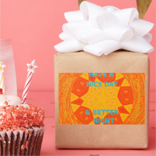 Adesivo Retangular Tenha um bom dia e um melhor Impressão de arte not