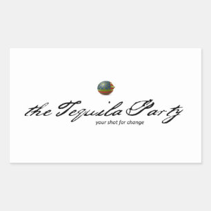 Adesivo Retangular Tequila Party Sticker
