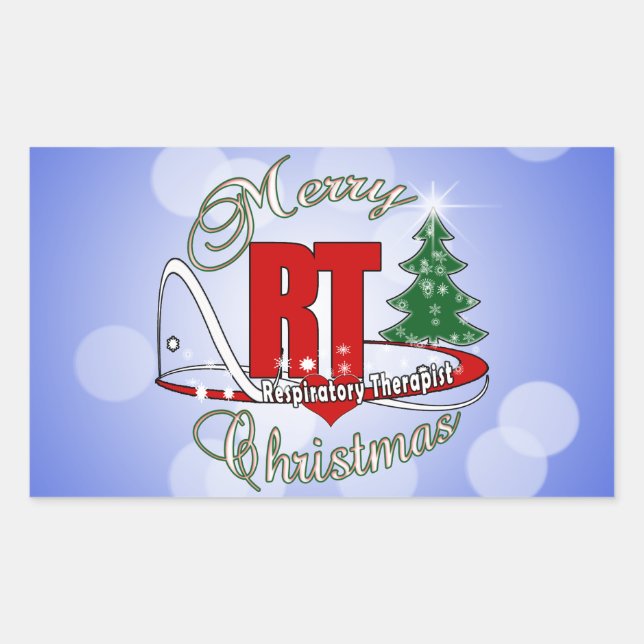 Adesivo Retangular Terapêutica Respiratória de NATAL RT (Frente)