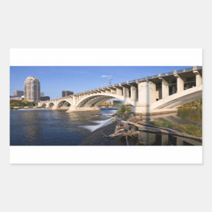 Adesivo Retangular Terceira ponte da avenida em Minneapolis