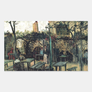 Adesivo Retangular Terraço de um Café em Montmartre La Guinguette