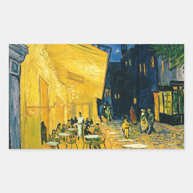 Adesivo Retangular Terraço do café de Vincent van Gogh |, Lugar du (Frente)