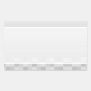 Adesivo Retangular Teste padrão dos quadrados cinzentos e brancos da